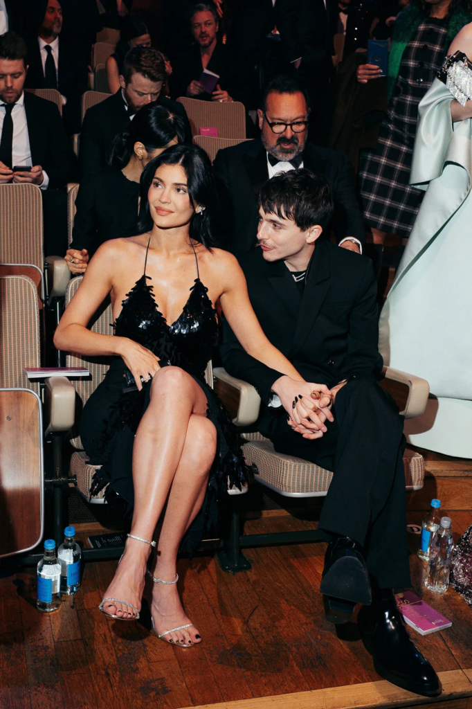 Kylie Jenner and Timothee Chalamet at an event