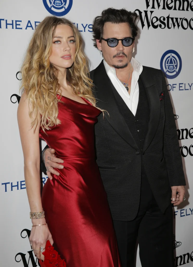 Johnny Depp and Amber Heard red carpet 