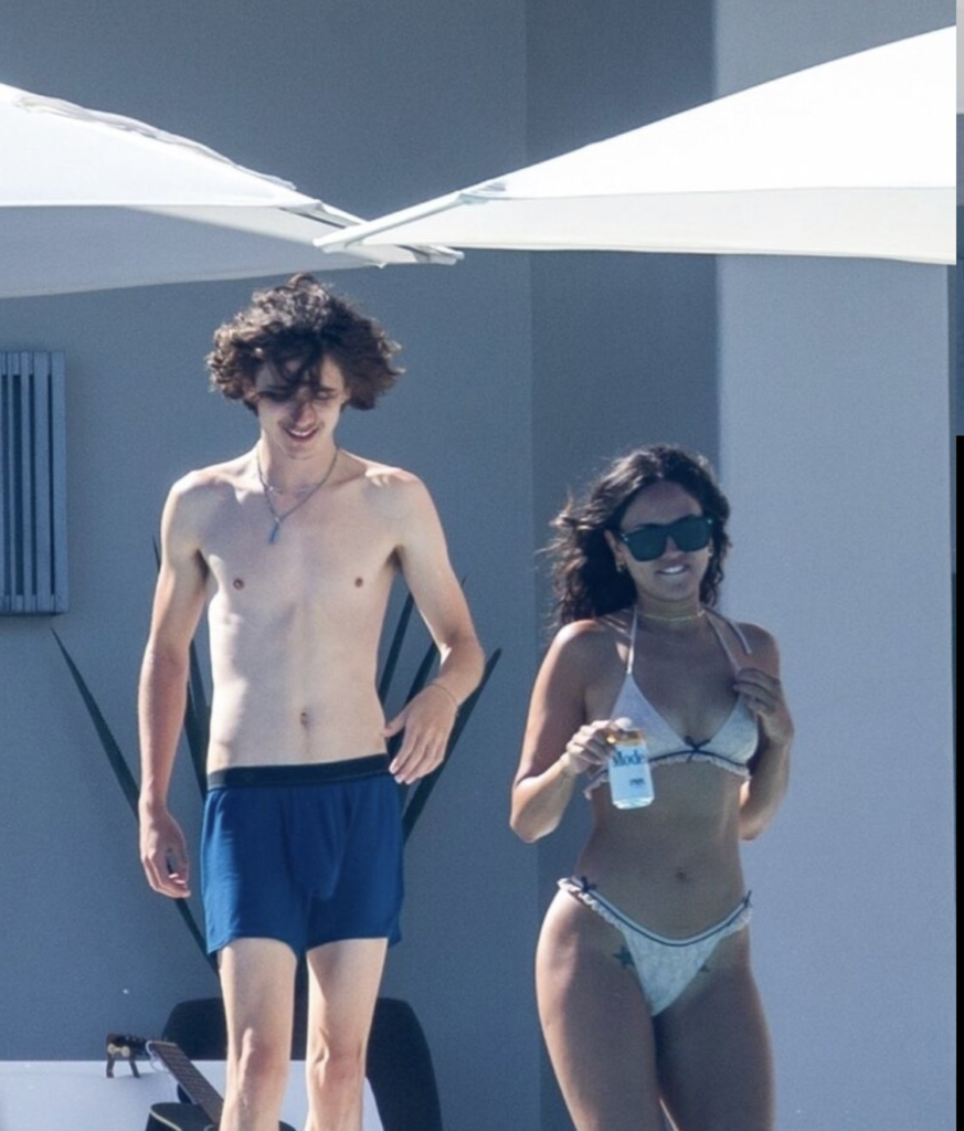 Eiza González and Timothée Chalamet