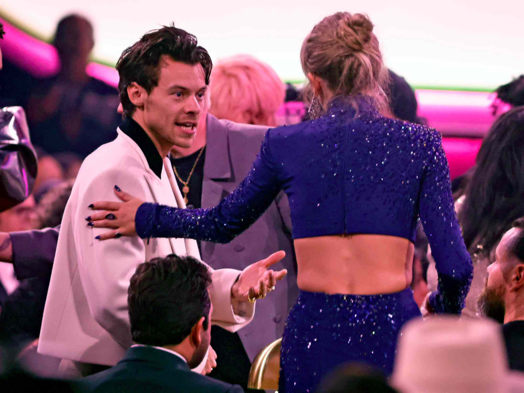 Harry Styles and Taylor Swift reuniting at the 2023 Grammy Awards, more than a decade after their brief relationship in 2012–2013