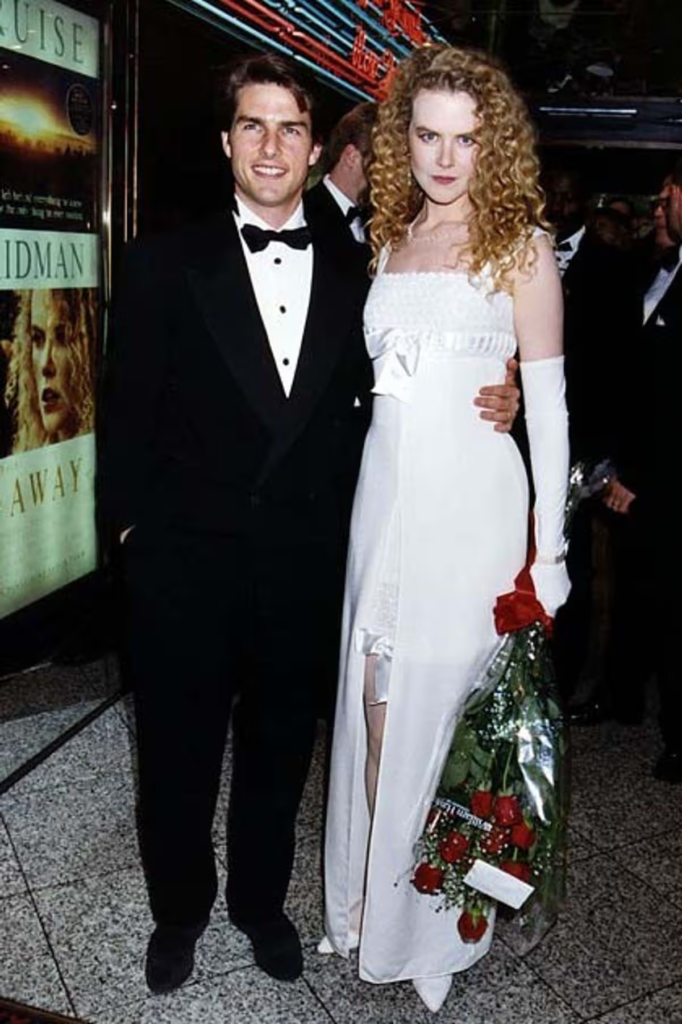 Tom Cruise and Nicole Kidman on their wedding day