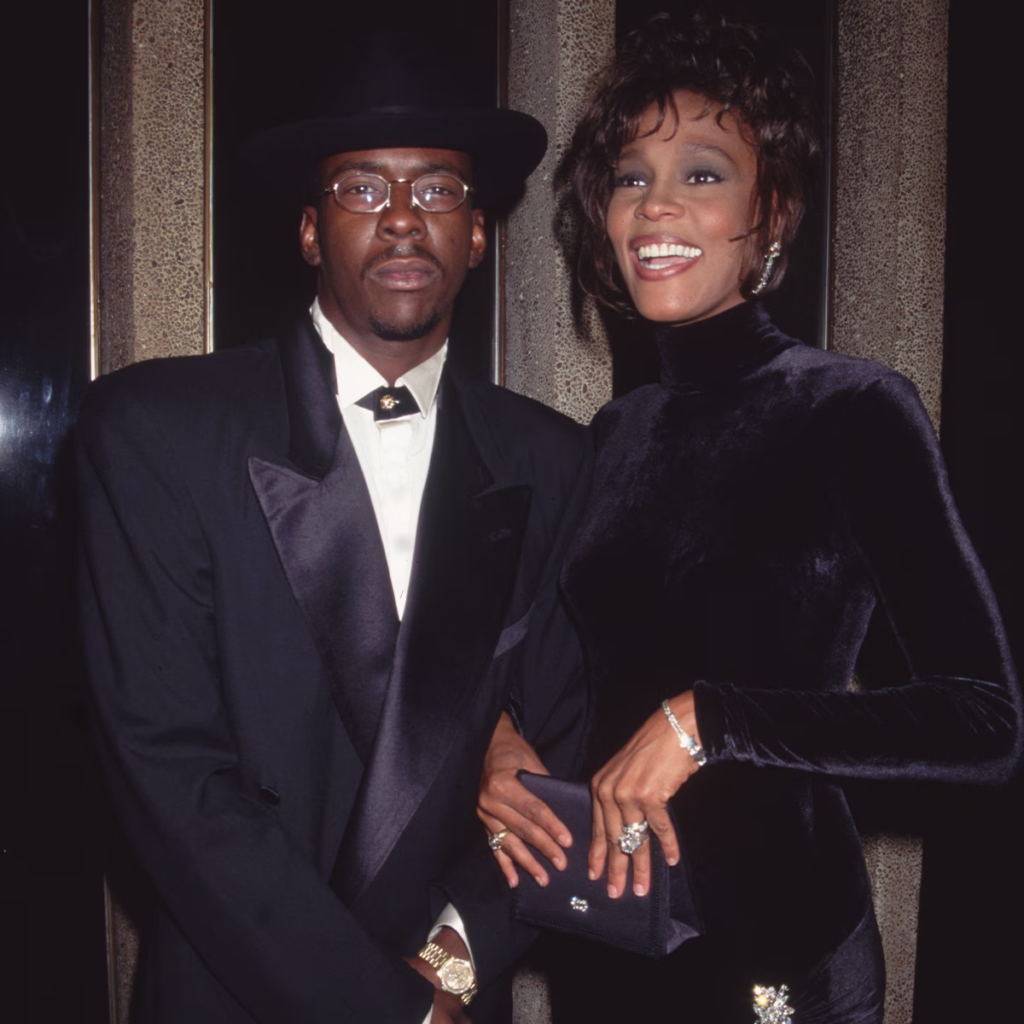 Whitney Houston and Bobby Brown