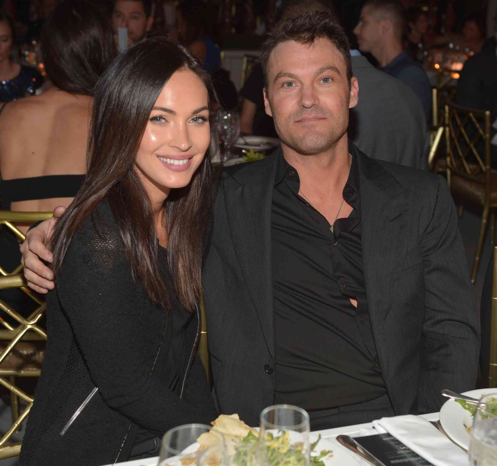 Brian Austin Green and Megan Fox at an event