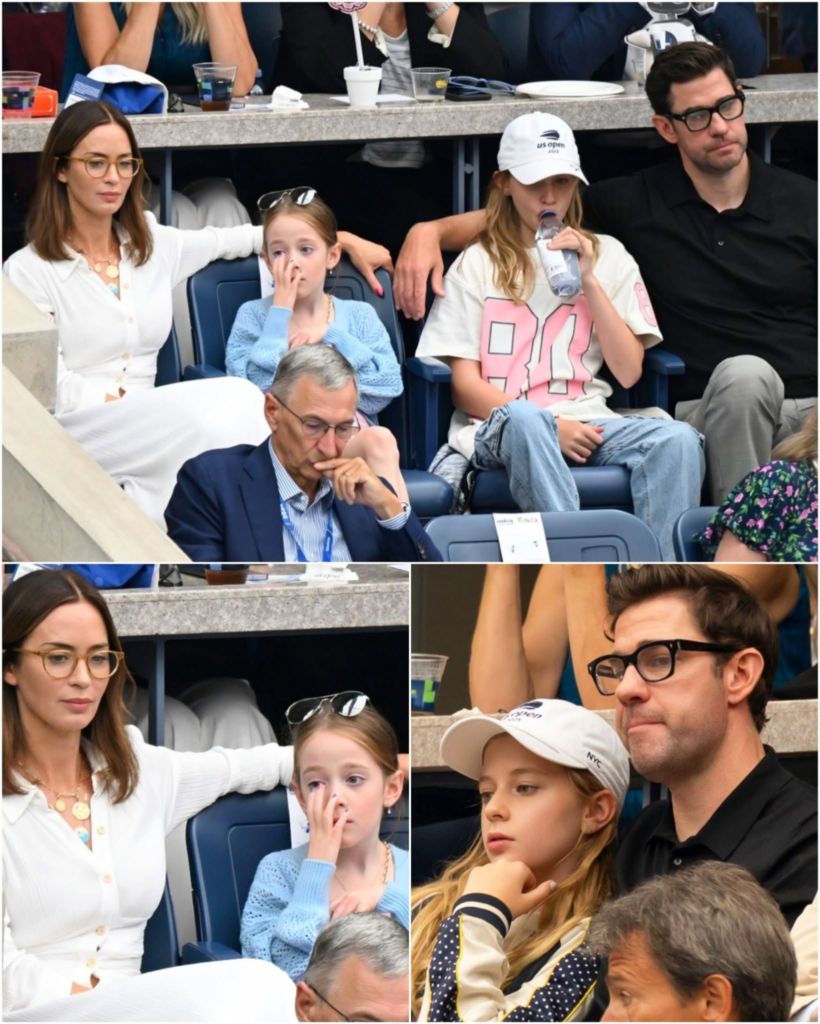 mily Blunt and John Krasinski with their daughters 