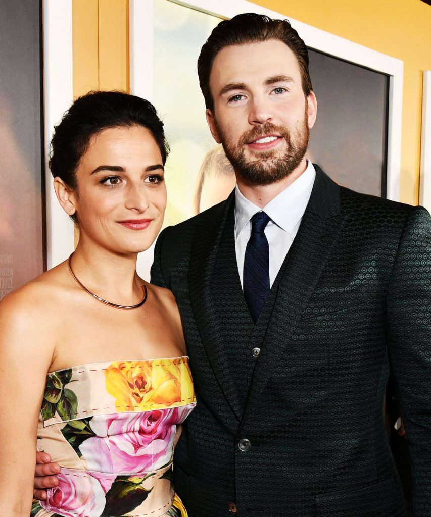 Chris Evans and Jenny Slate