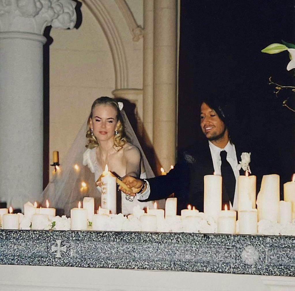 Nicole Kidman and Keith Urban at their wedding