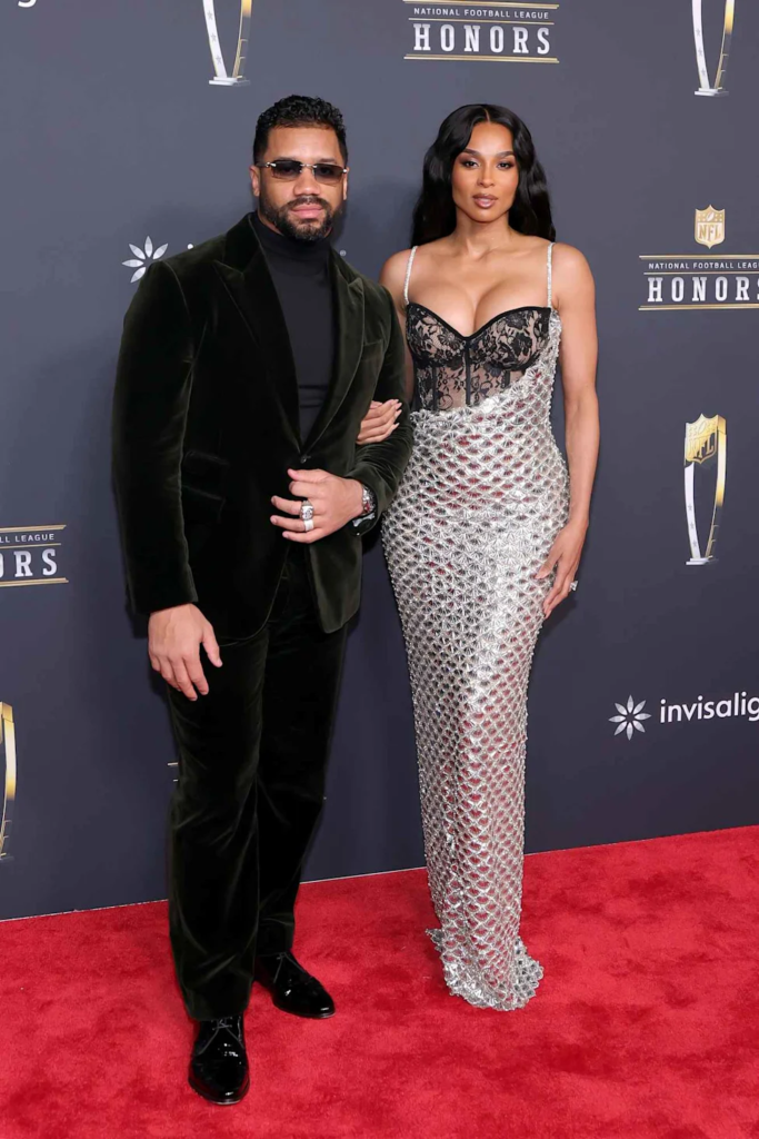 Ciara and Russell Wilson at an event