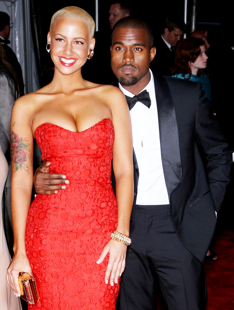 Kanye West and Amber Rose at an event