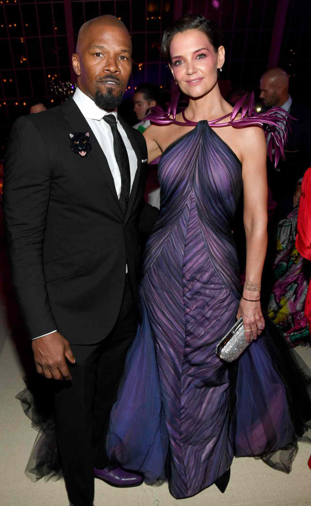 Katie Holmes and Jamie Foxx at the Met Gala