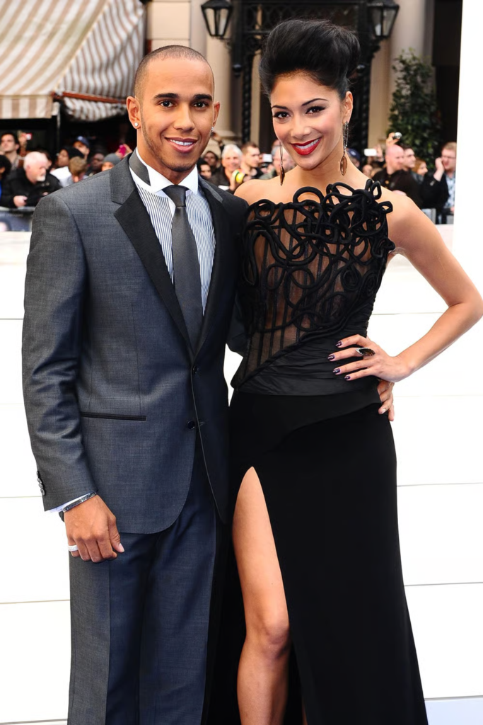 Lewis Hamilton and Nicole Scherzinger at an event