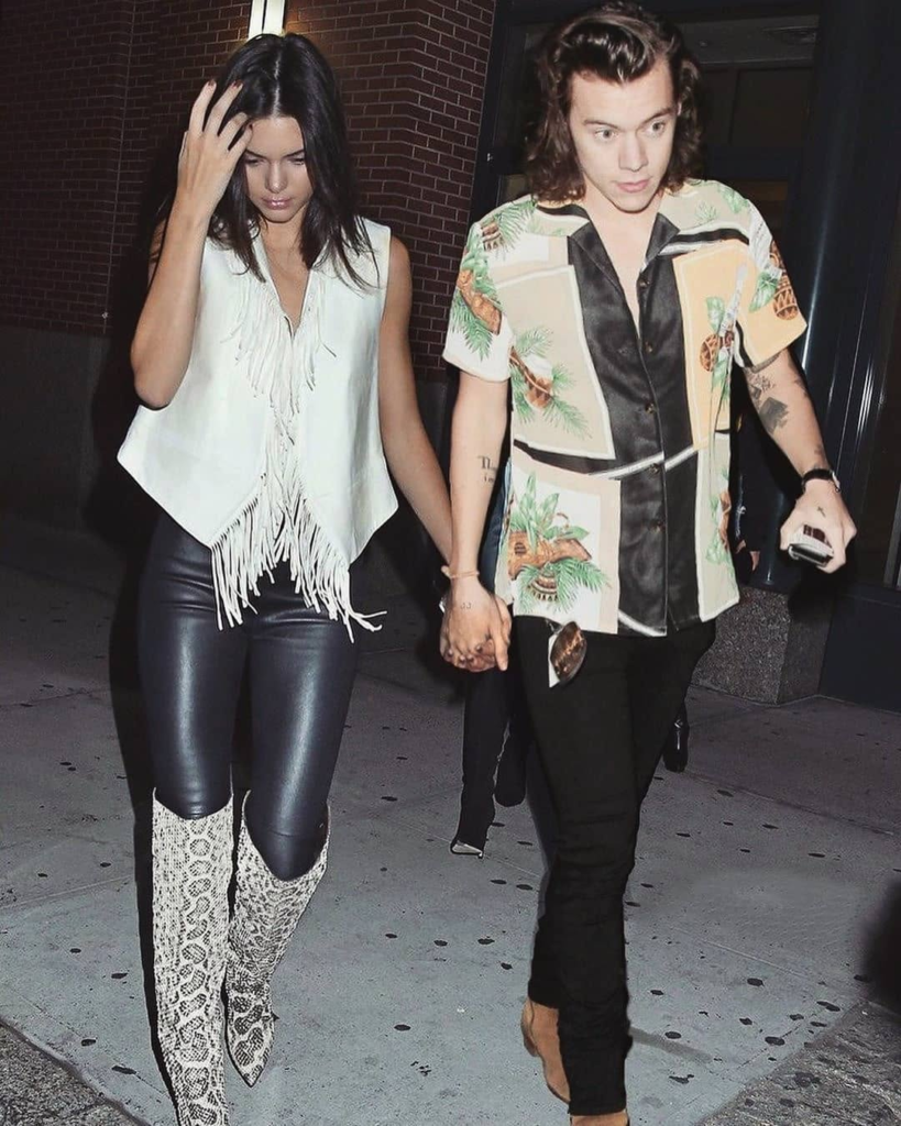 Kendall Jenner and Harry Styles walking
