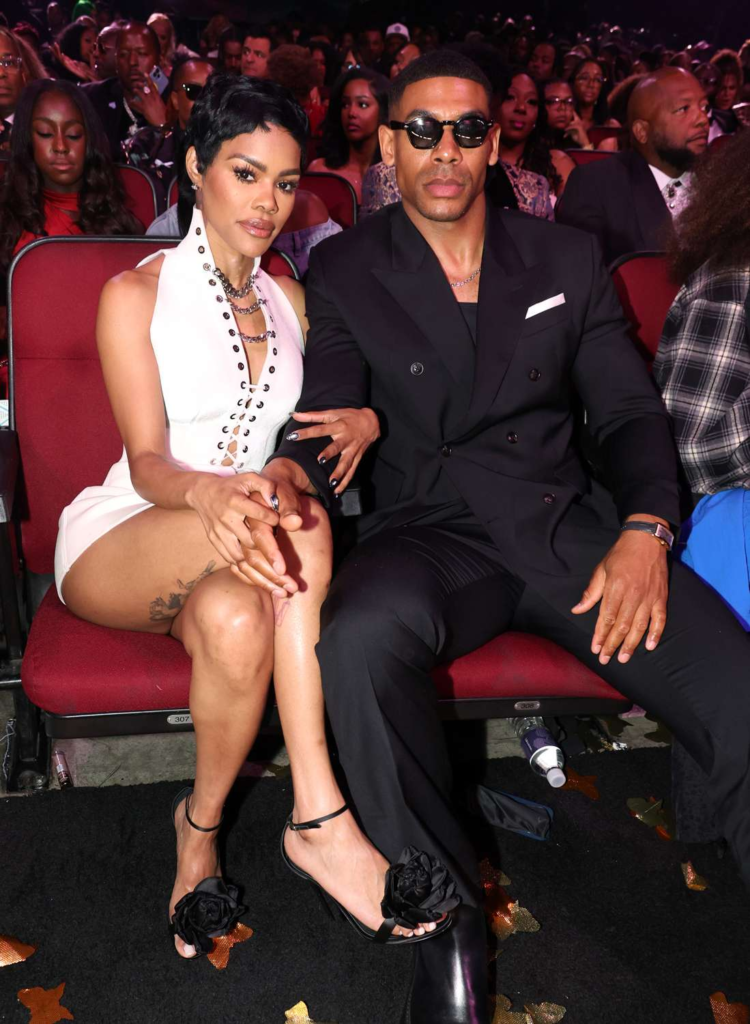 Teyana Taylor and Aaron Pierre at an event