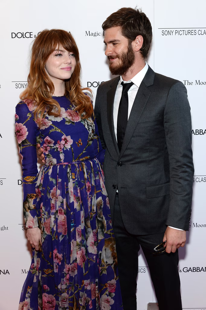 Emma Stone and Andrew Garfield at an event