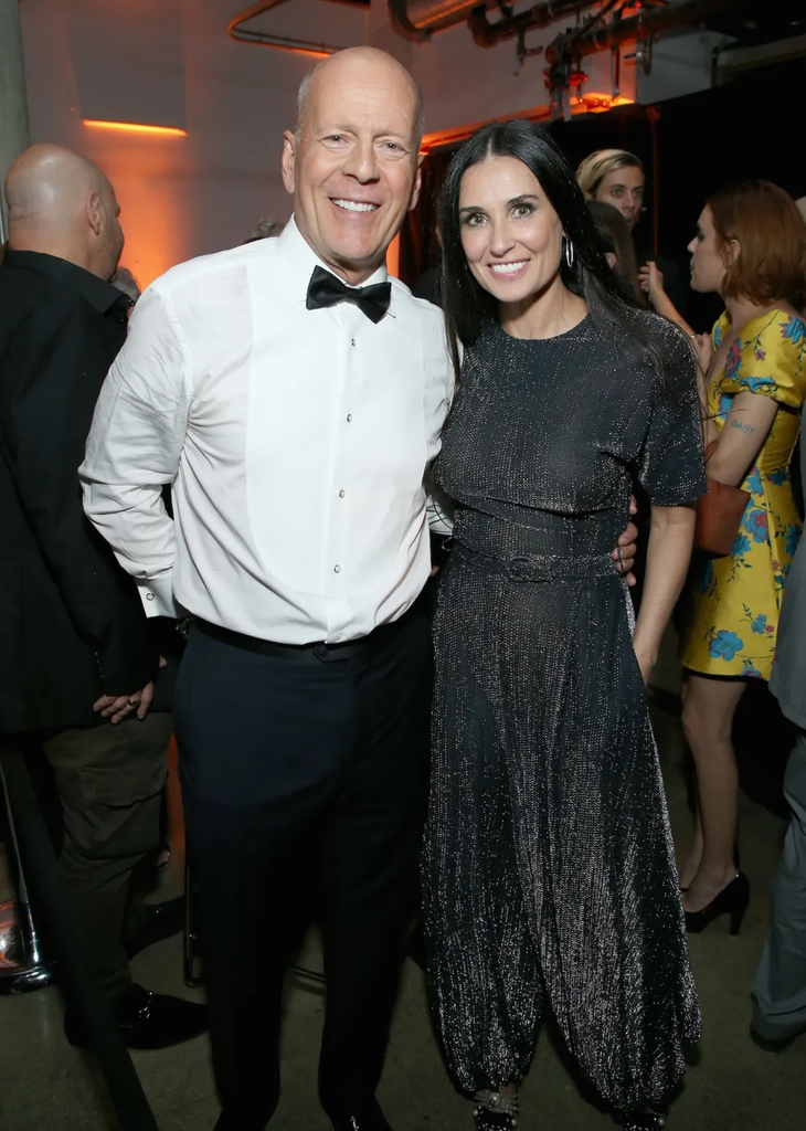 Demi Moore and Bruce Willis at an event