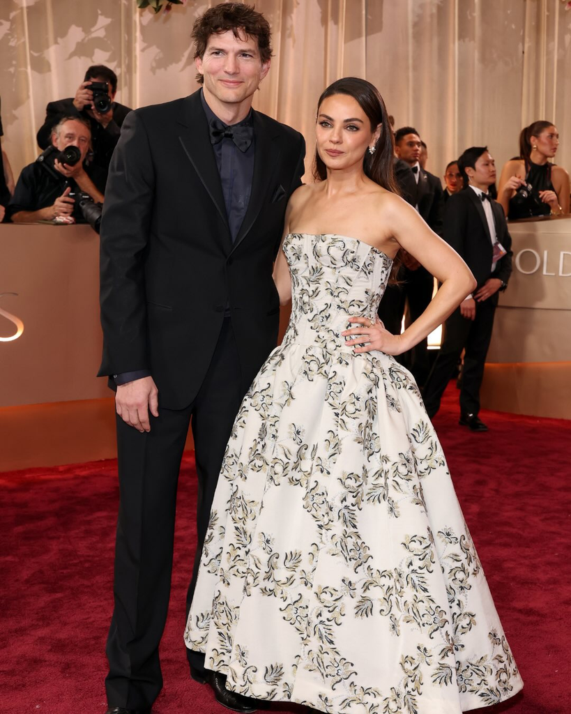 Ashton Kutcher and Mila Kunis at an event