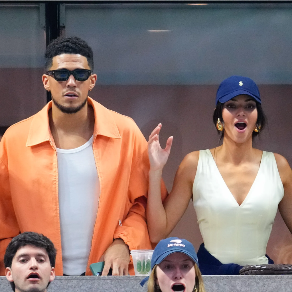 Kendall Jenner and Devin Booker at an event