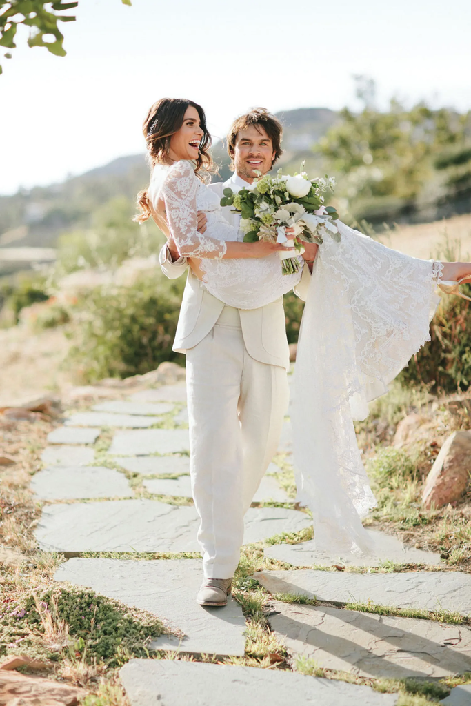 Nikki Reed and Ian Somerhalder on their wedding