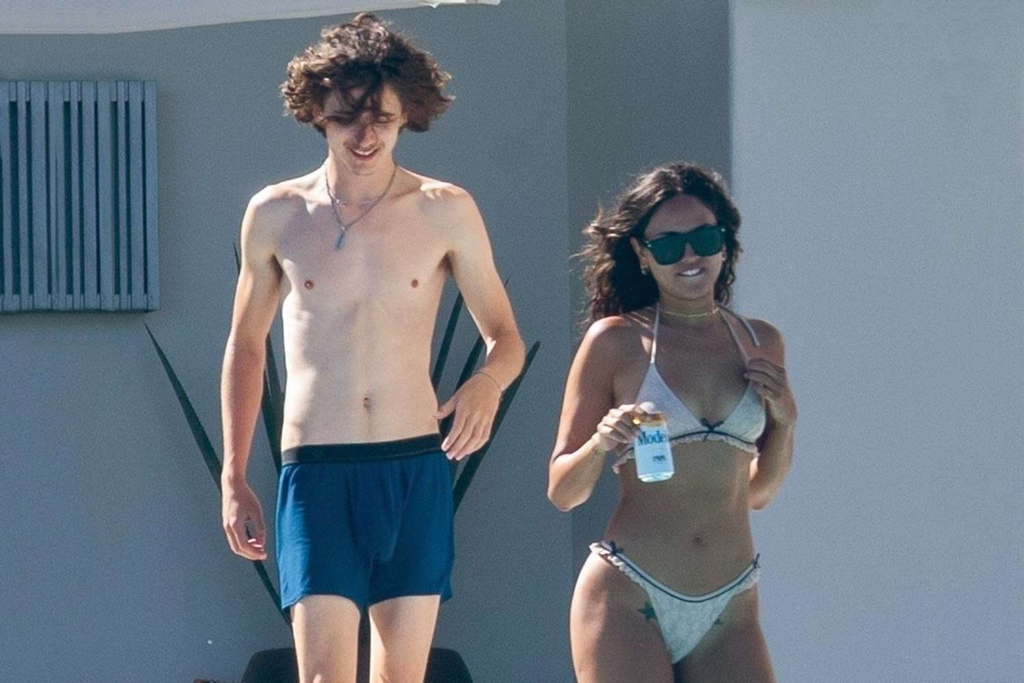 Eiza González and Timothée Chalamet