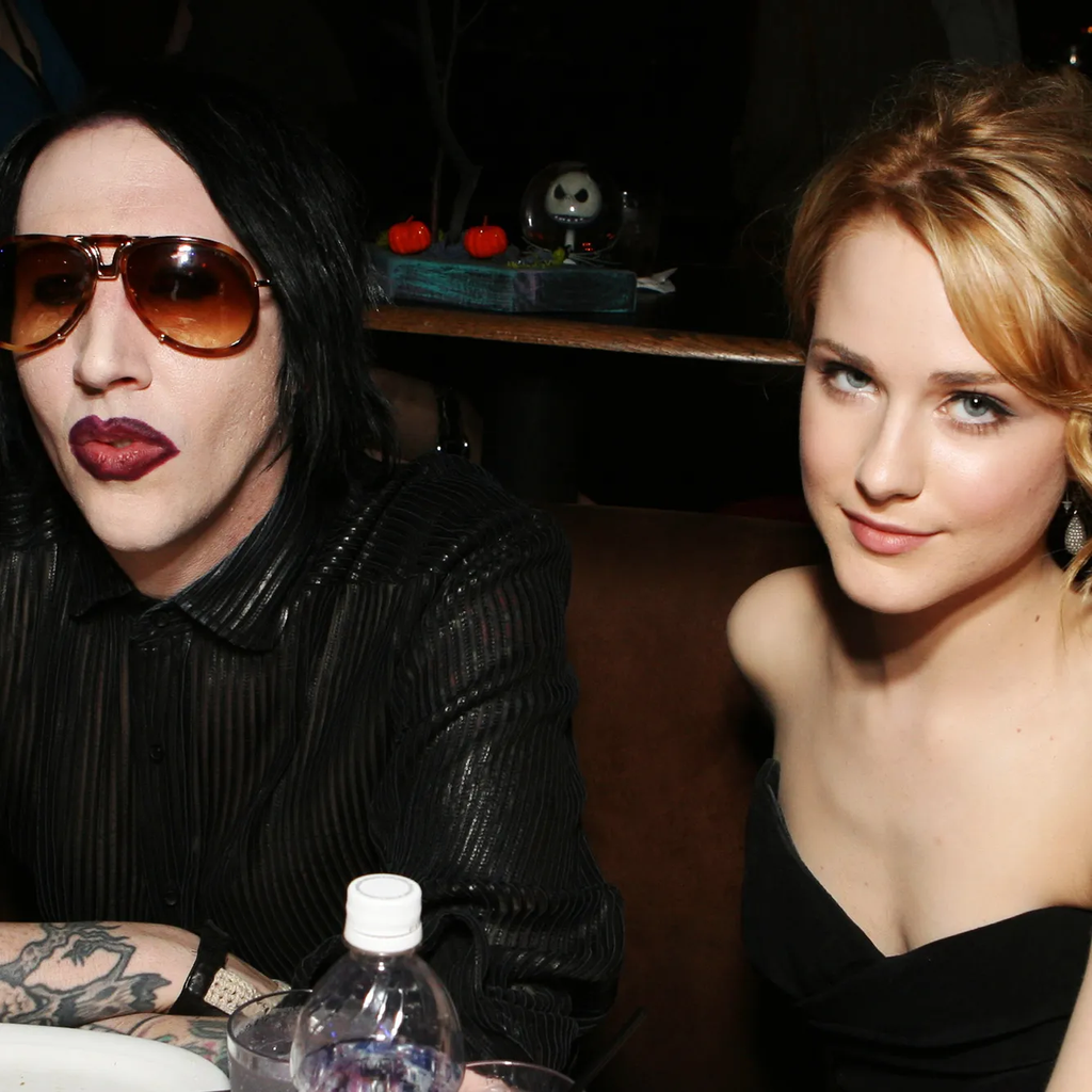 Marilyn Manson and Evan Rachel Wood at an event