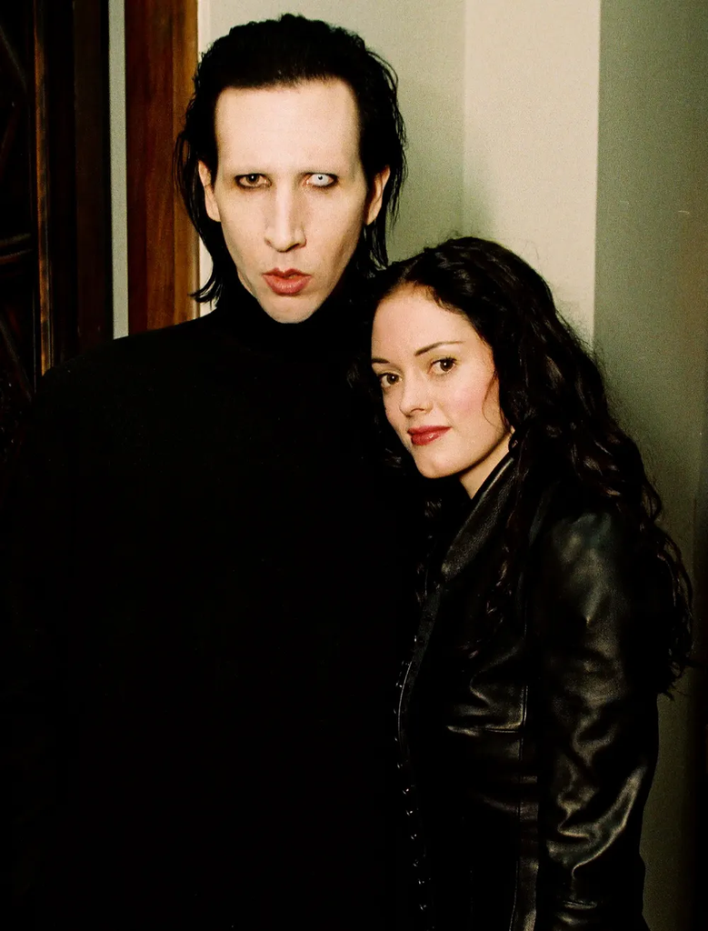 Rose McGowan and Marilyn Manson