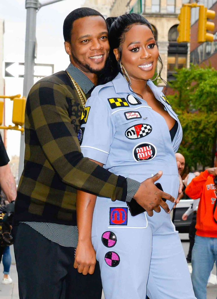 Remy Ma and Papoose smiling